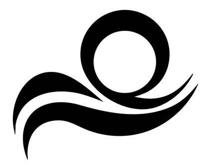 Bold Wave Circle Libra Mark