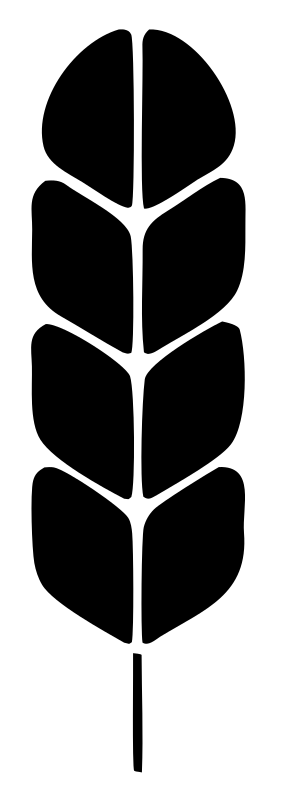 Bold Wheat Stalk Emblem