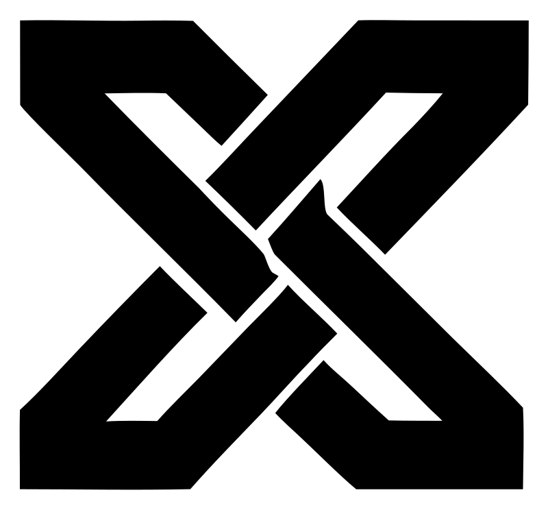 Bold X Cross Football Mark