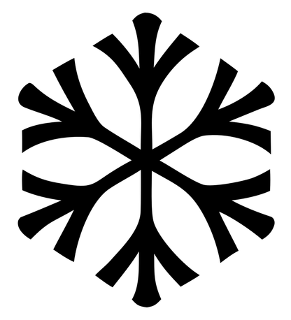 Branching Snowflake Tree Icon
