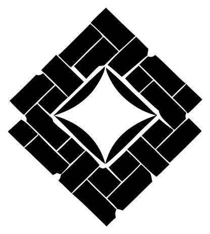 Brick Pattern Diamond Logo
