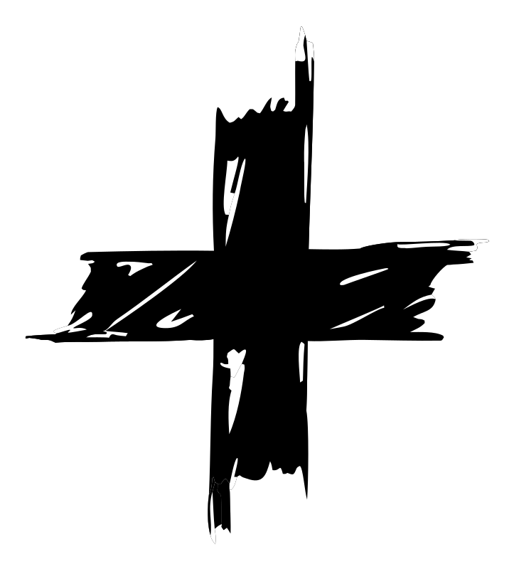 Brush Stroke Cross Mark