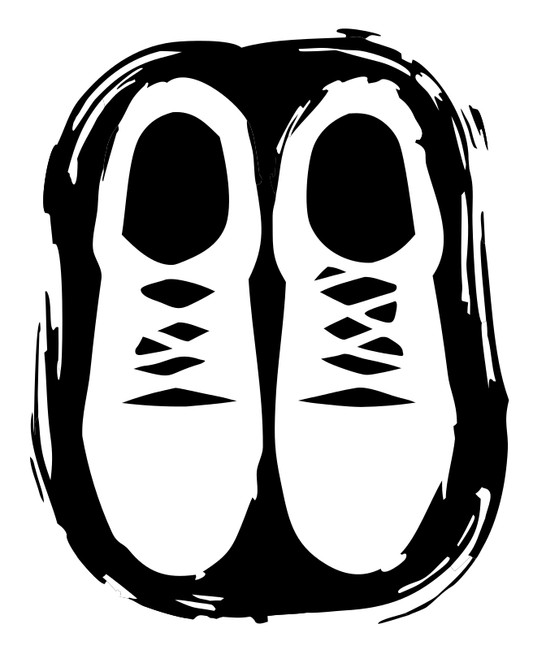Brushstroke Sneaker Pair Emblem