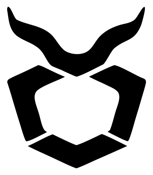 Bull Horns Shield Badge
