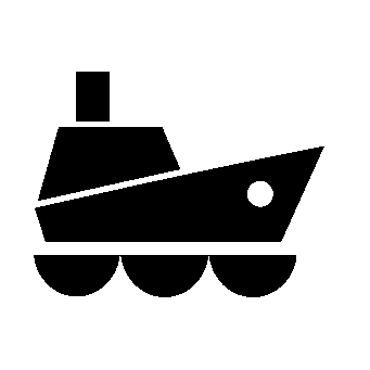 Cargo Ship Emblem Icon