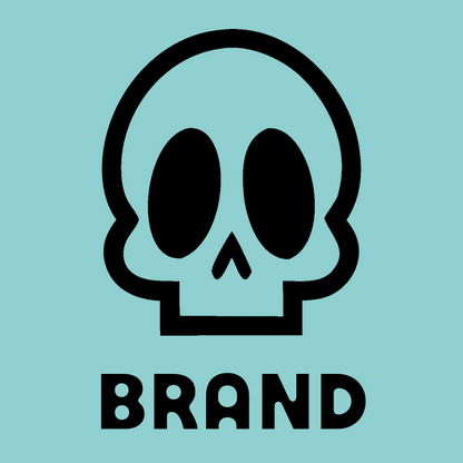 Cartoon Skull Monoline Mark preview