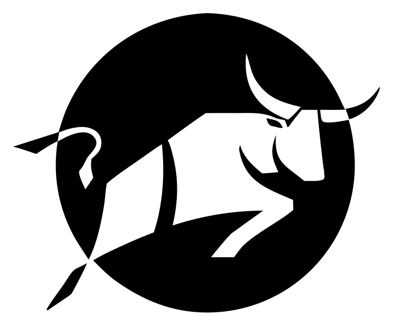 Charging Bull Circle Badge