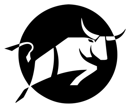 Charging Bull Circle Badge