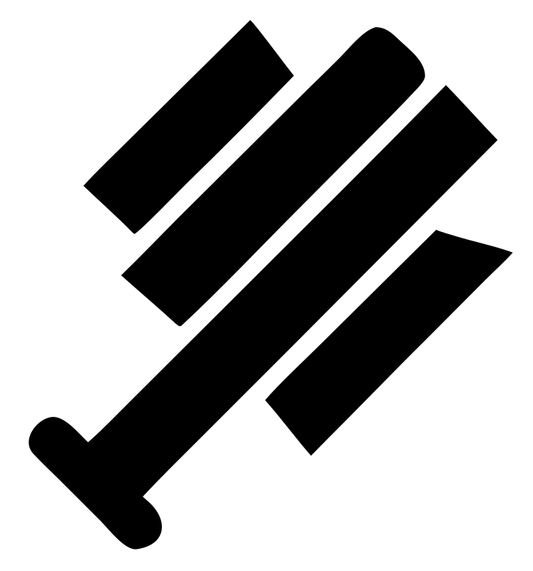 Chunky Baseball Bat Icon