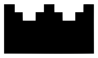 Chunky Battlement Crown Icon
