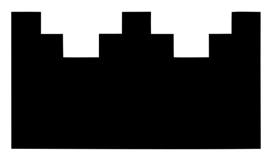 Chunky Battlement Crown Icon