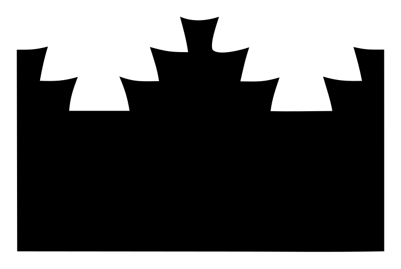 Chunky Battlement Crown Logo