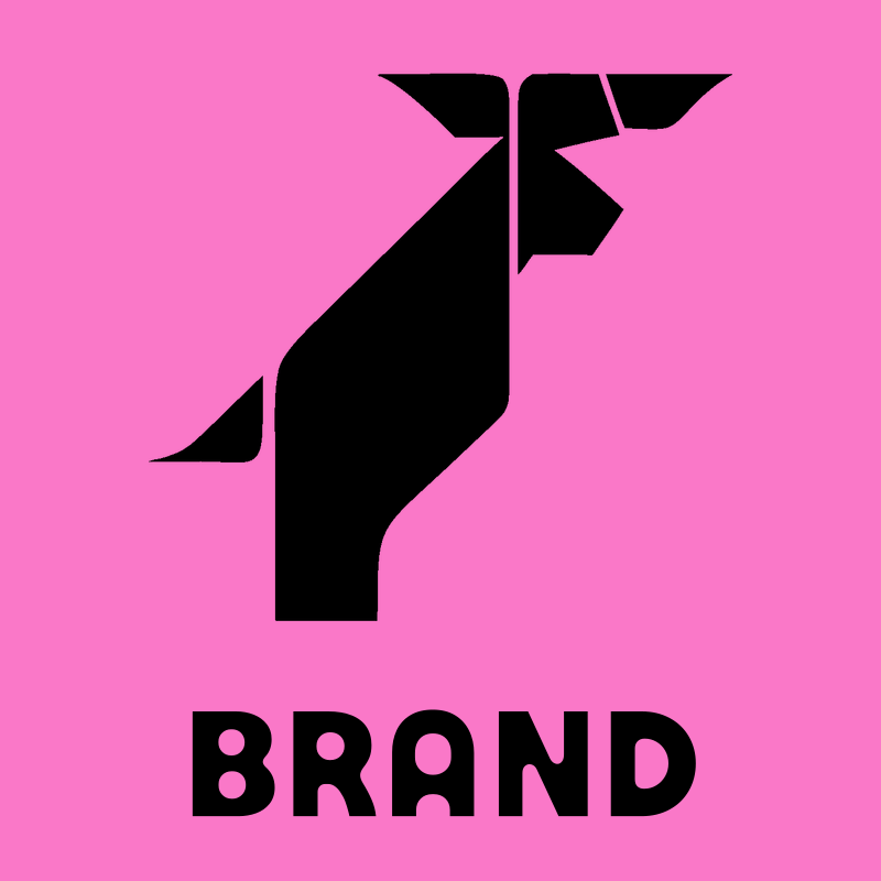 Chunky Bull Tangram Badge preview