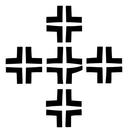 Chunky Cross Grid Emblem