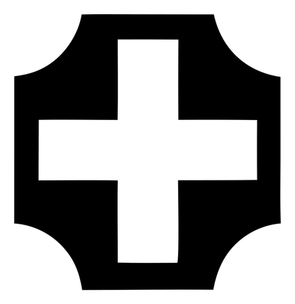 Chunky Cross Shield Badge
