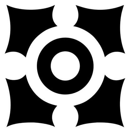 Chunky Crosshair Ring Mark