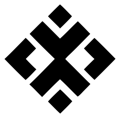 Chunky Diamond Cross Pattern Mark