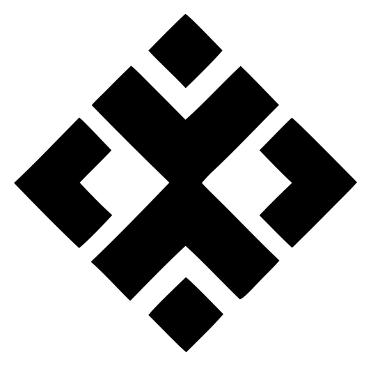 Chunky Diamond Cross Pattern Mark