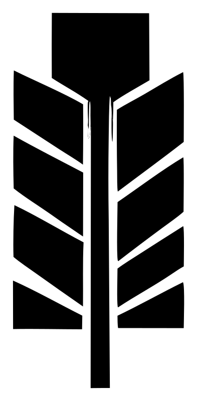 Chunky Feather Striped Emblem
