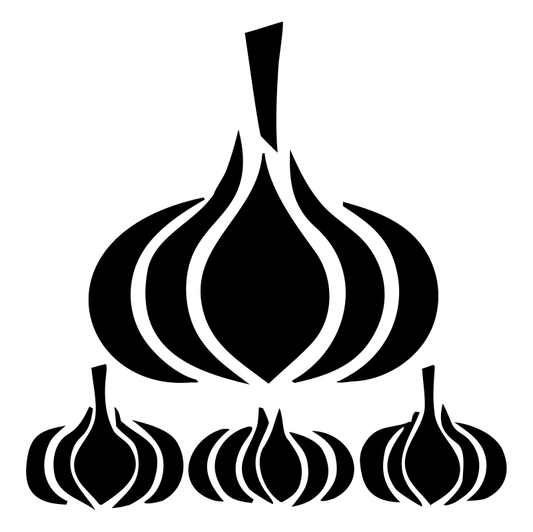 Chunky Garlic Pyramid Badge