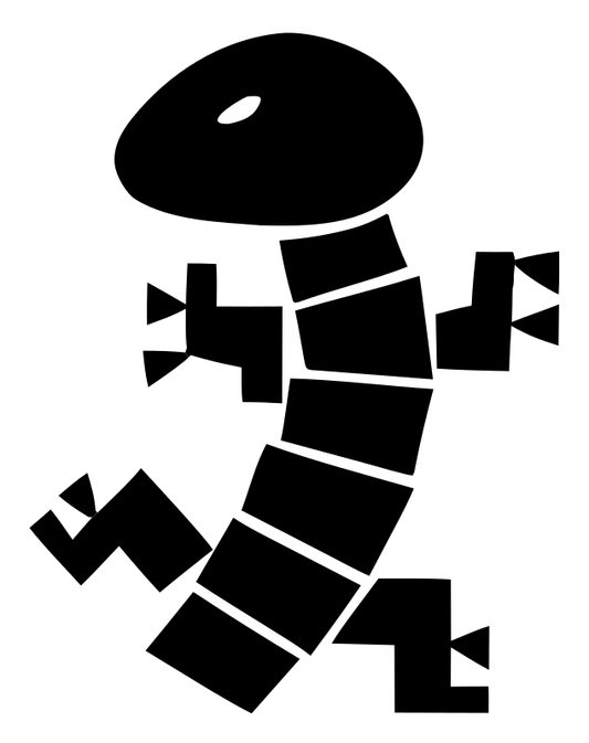 Chunky Gecko Running Badge