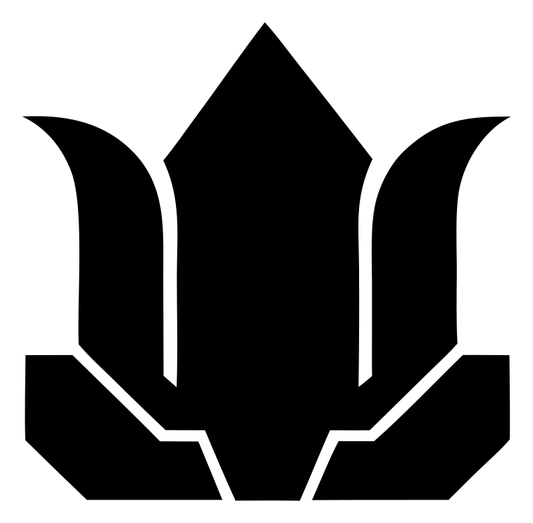 Chunky Lotus Silhouette Badge