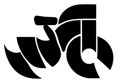 Chunky Motorcycle Side Profile Badge