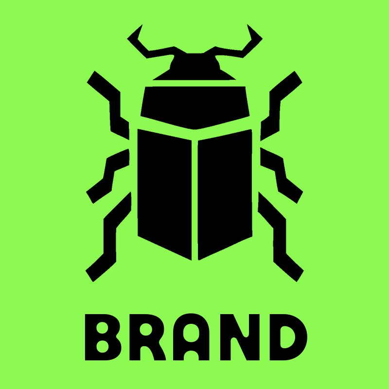Chunky Scarab Beetle Logo preview