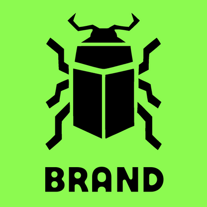 Chunky Scarab Beetle Logo preview