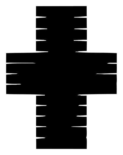 Chunky Slotted Cross Mark