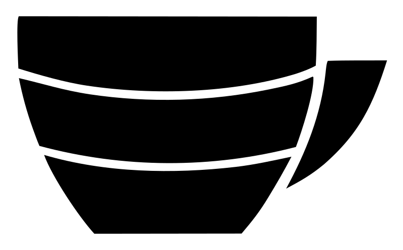 Chunky Teacup Silhouette Badge
