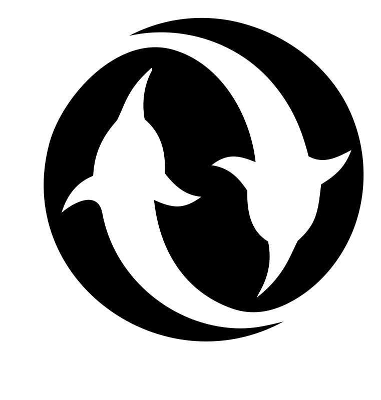 Circling Birds Pisces Crest