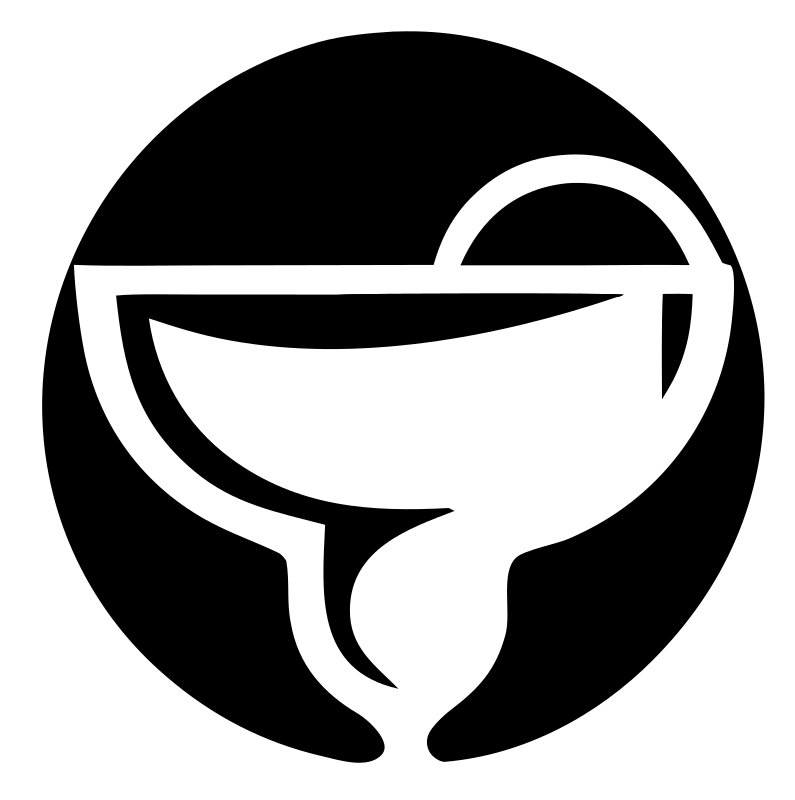 Circular Margarita Glass Emblem