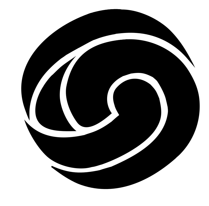 Circular Wave Volleyball Emblem