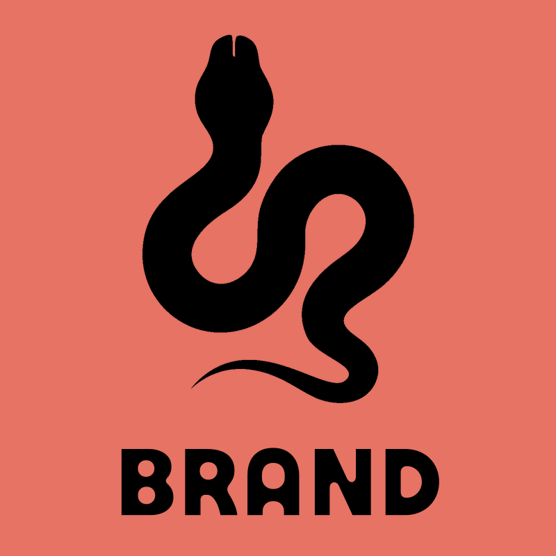 Coiling Snake Silhouette Badge preview