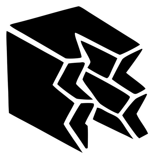 Cracked Cube Block Mark