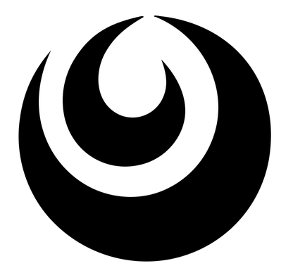 Crescent Moon Circle Emblem