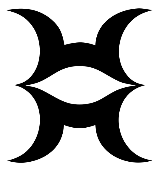 Crescent Pisces Glyph Mark