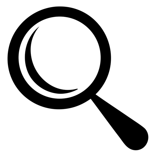 Crescent Reflection Loupe Icon