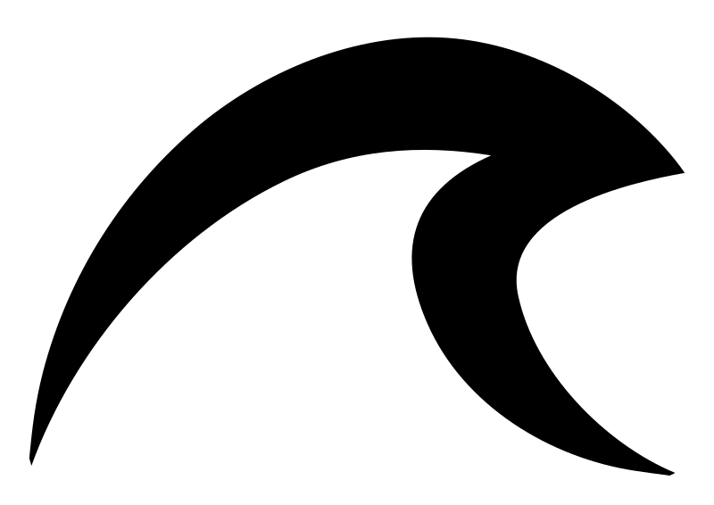 Cresting Wave Silhouette Logo