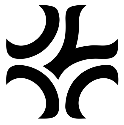 Curled Arm Cross Mark