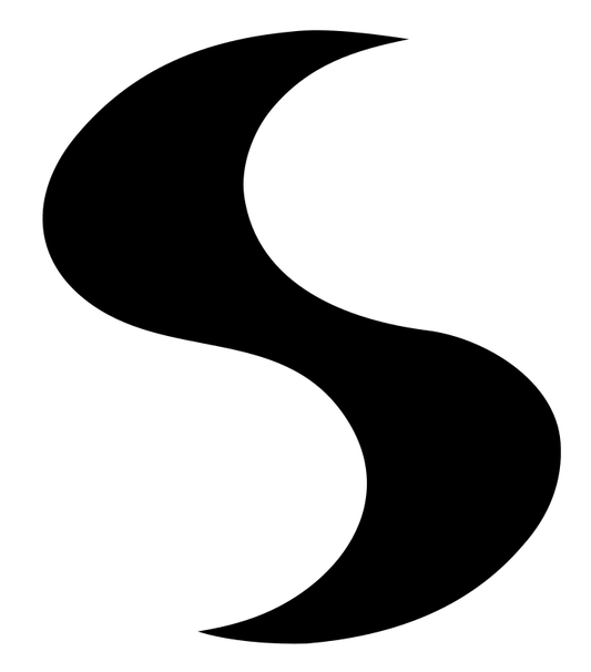Curved S-Shape Drop Icon