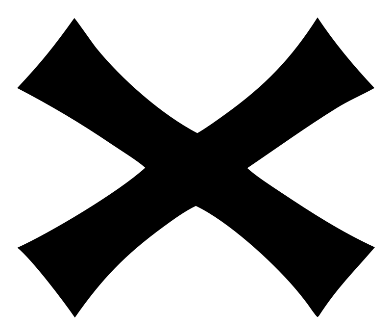 Curved X Cross Mark