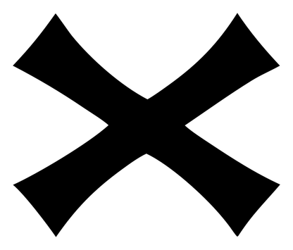Curved X Cross Mark