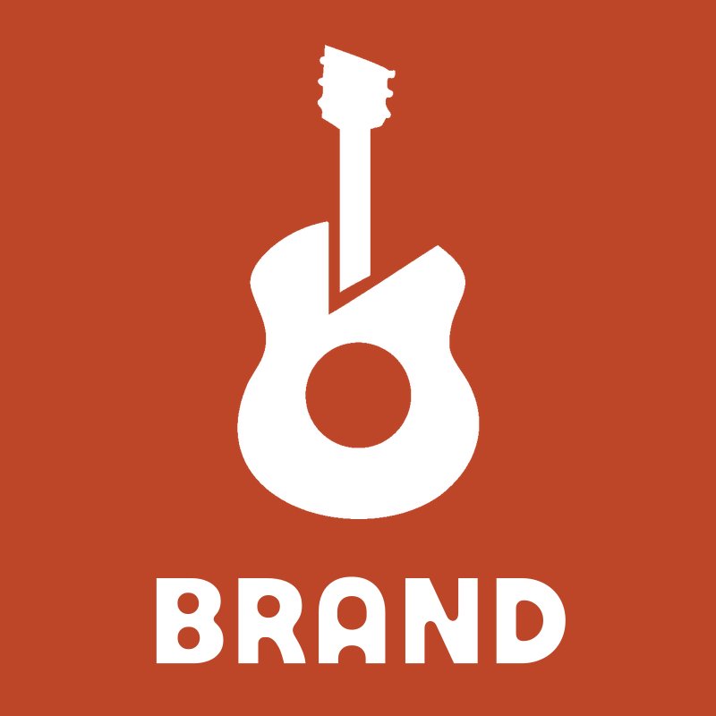 Cutaway Guitar Silhouette Badge preview