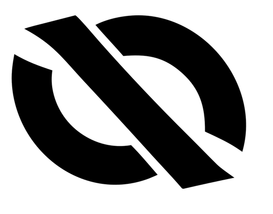Diagonal Slash Circle Compass Mark