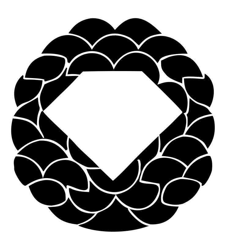 Diamond Braided Wreath Badge