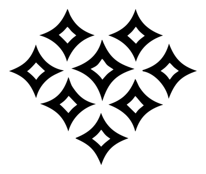 Diamond Star Heart Badge