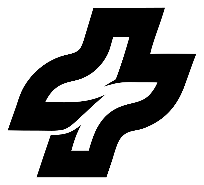 Dynamic Wave Cross Logo