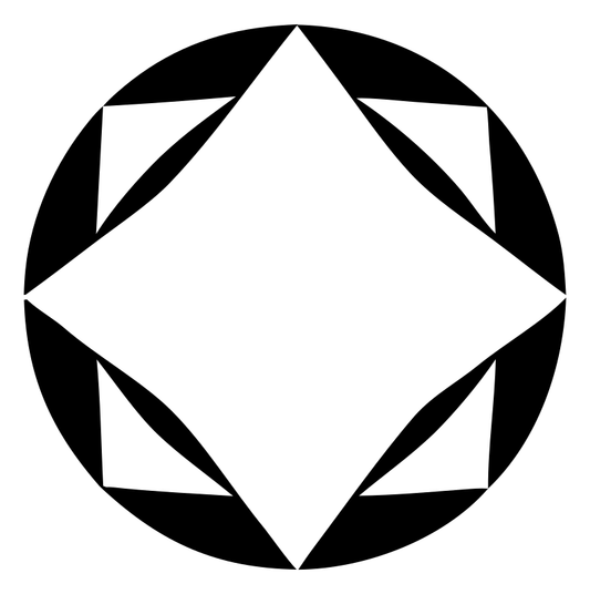Faceted Diamond Circle Logo